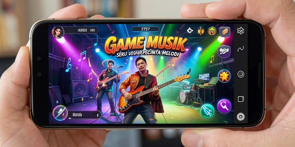Tampilan gameplay menarik dari 2757 dengan berbagai tantangan musik.
