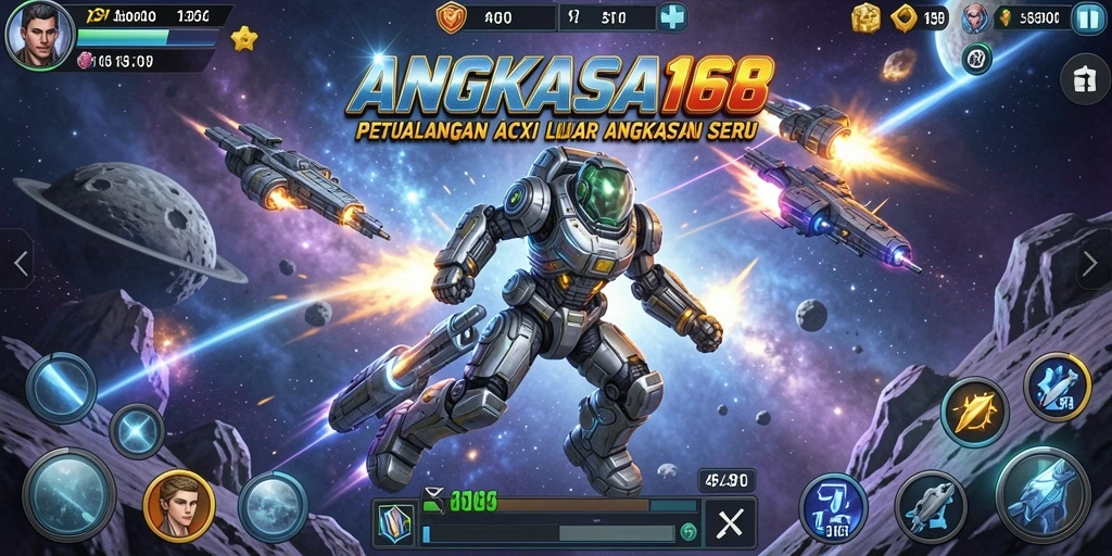 Screenshot gameplay menampilkan aksi seru dalam ANGKASA168.