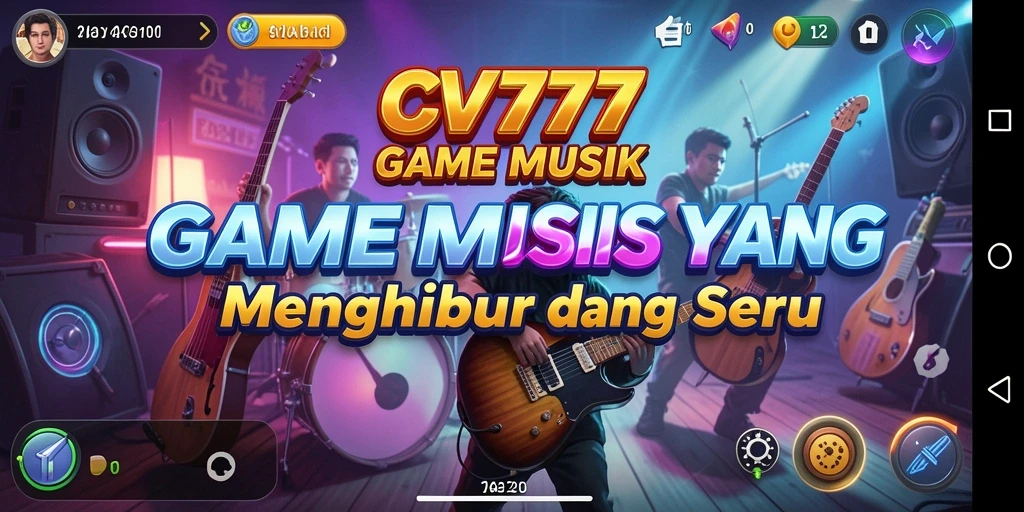 Screenshot gameplay CV777 menampilkan pengalaman bermain musik yang interaktif.