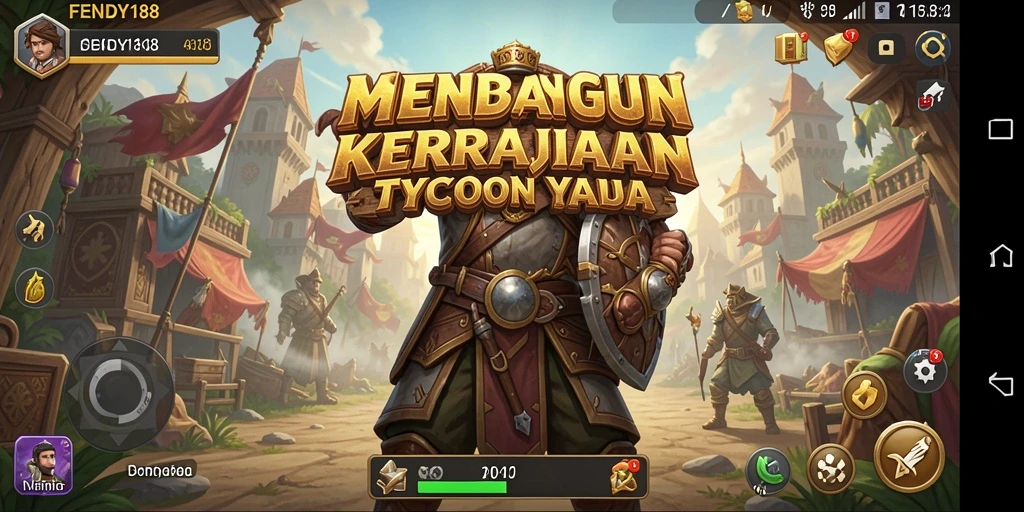 Tampilan gameplay seru di FENDY188 dengan berbagai tantangan Tycoon.