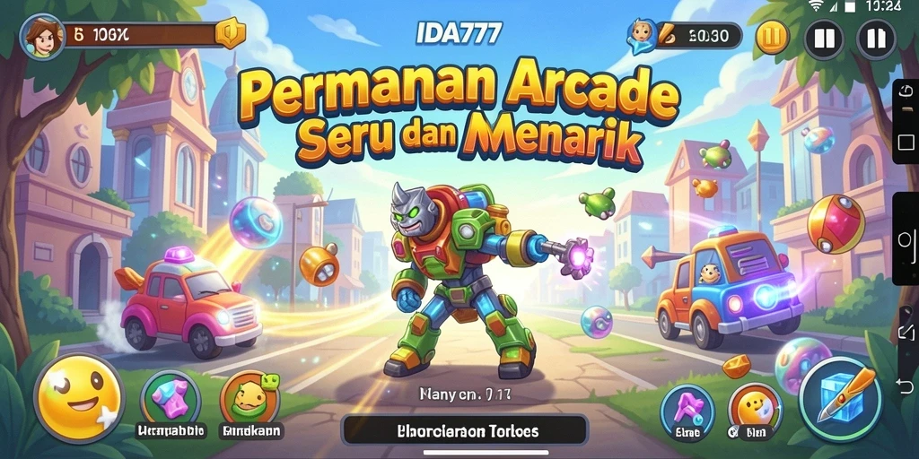 Screenshot IDA777 menampilkan gameplay arcade yang mengasyikkan.