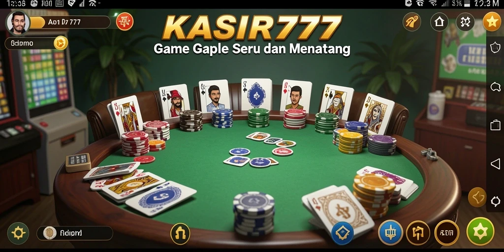 Screenshot gameplay KASIR777 yang menampilkan serunya permainan Gaple.