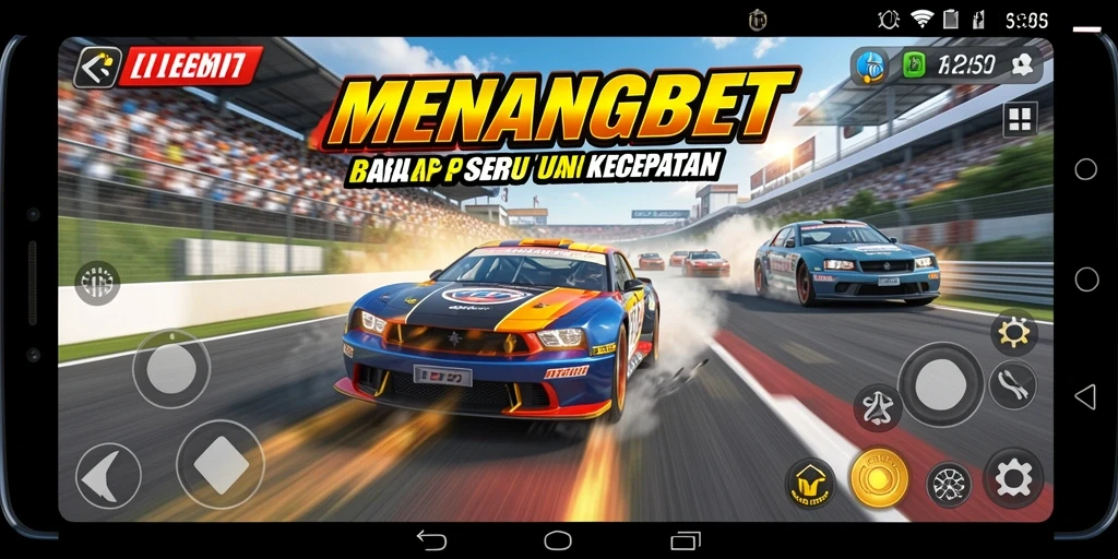 Screenshot MENANGBET menampilkan aksi balapan yang mendebarkan.
