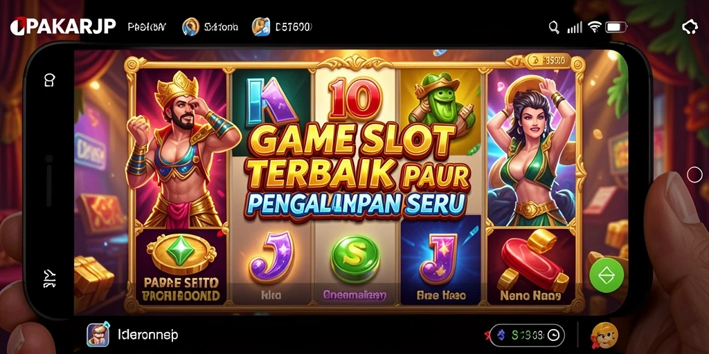 Tampilan gameplay utama PAKARJP yang menarik dan penuh warna.