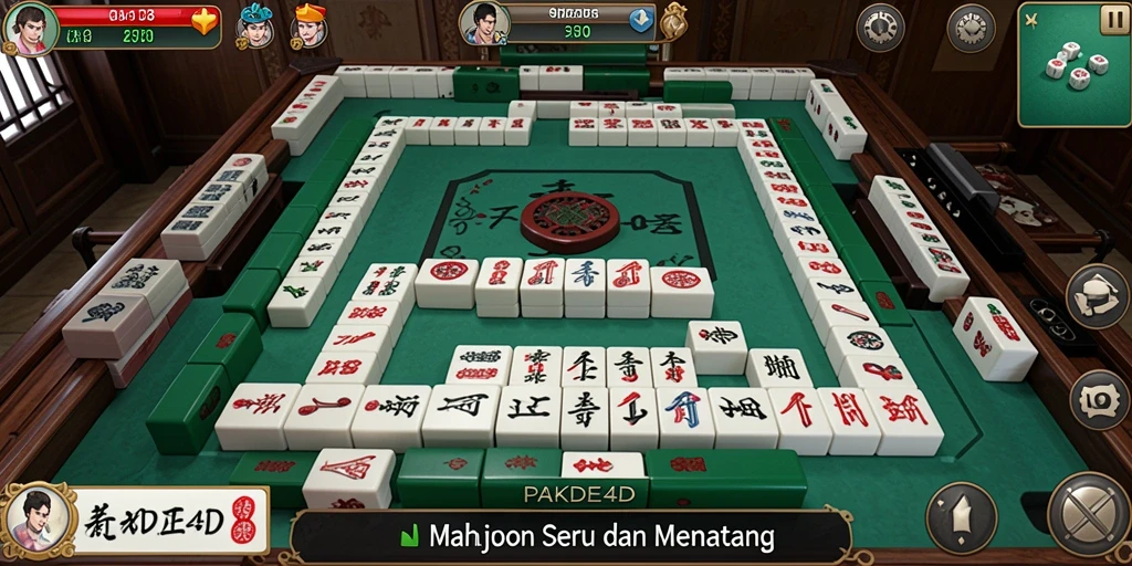 Tampilan gameplay Mahjong yang menantang dan menarik.