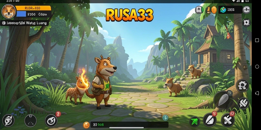 Tangkapan layar gameplay RUSA33 yang menampilkan keseruan permainan Idle.