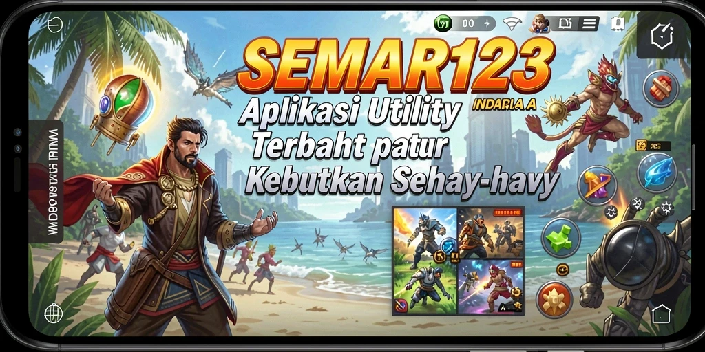 Tampilan utama SEMAR123 dengan berbagai fitur Utility yang berguna.