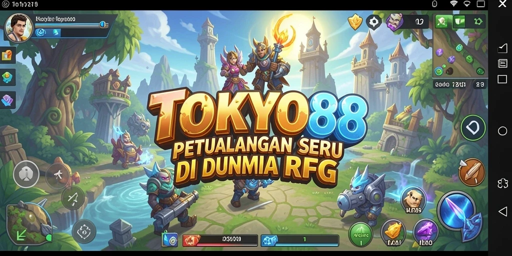 Tampilan gameplay seru dan mendebarkan di dunia RPG TOKYO88.