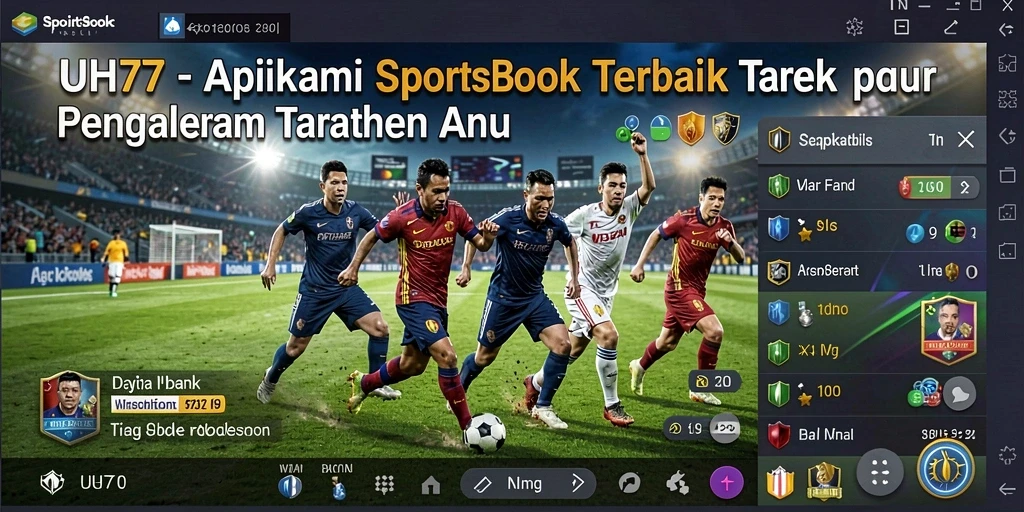 Screenshot UH77 menunjukkan tampilan antarmuka yang menarik dan fungsional.