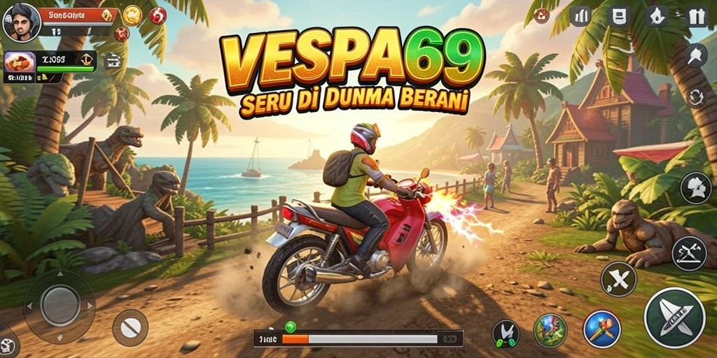 Tampilan gameplay VESPA69 yang menarik dan mendebarkan.