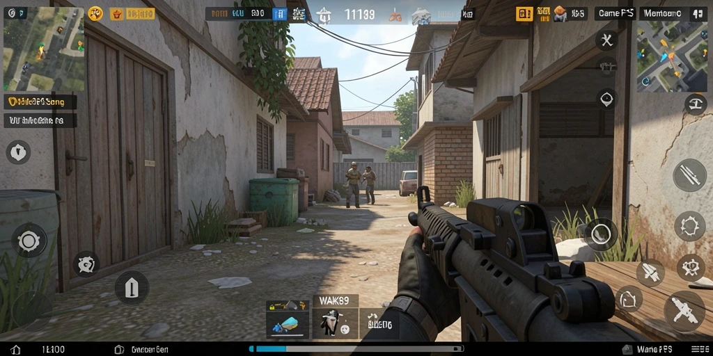 Tampilan gameplay WAK89 dengan aksi tembak-tembakan yang intens.