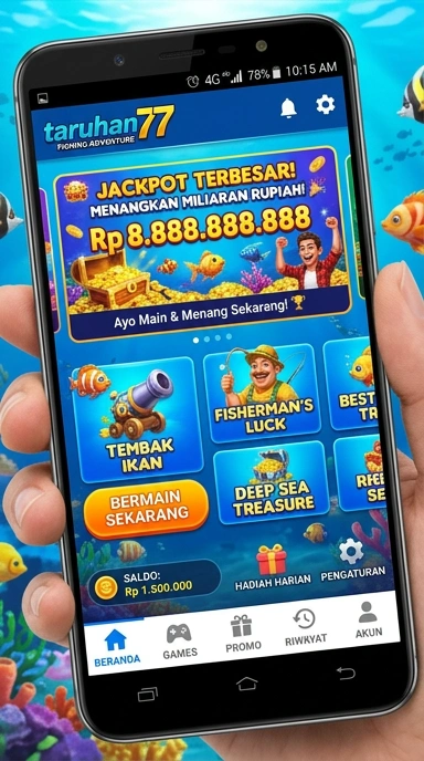 Tampilan aplikasi taruhan77 yang intuitif dan mudah digunakan.